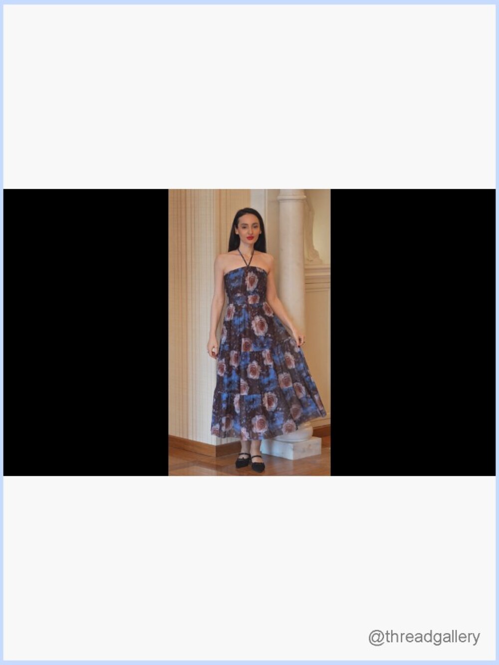 Strapless Boho Maxi Dress with Mesh Layers for Summer Beach Wedding - Picture 7 of 7
